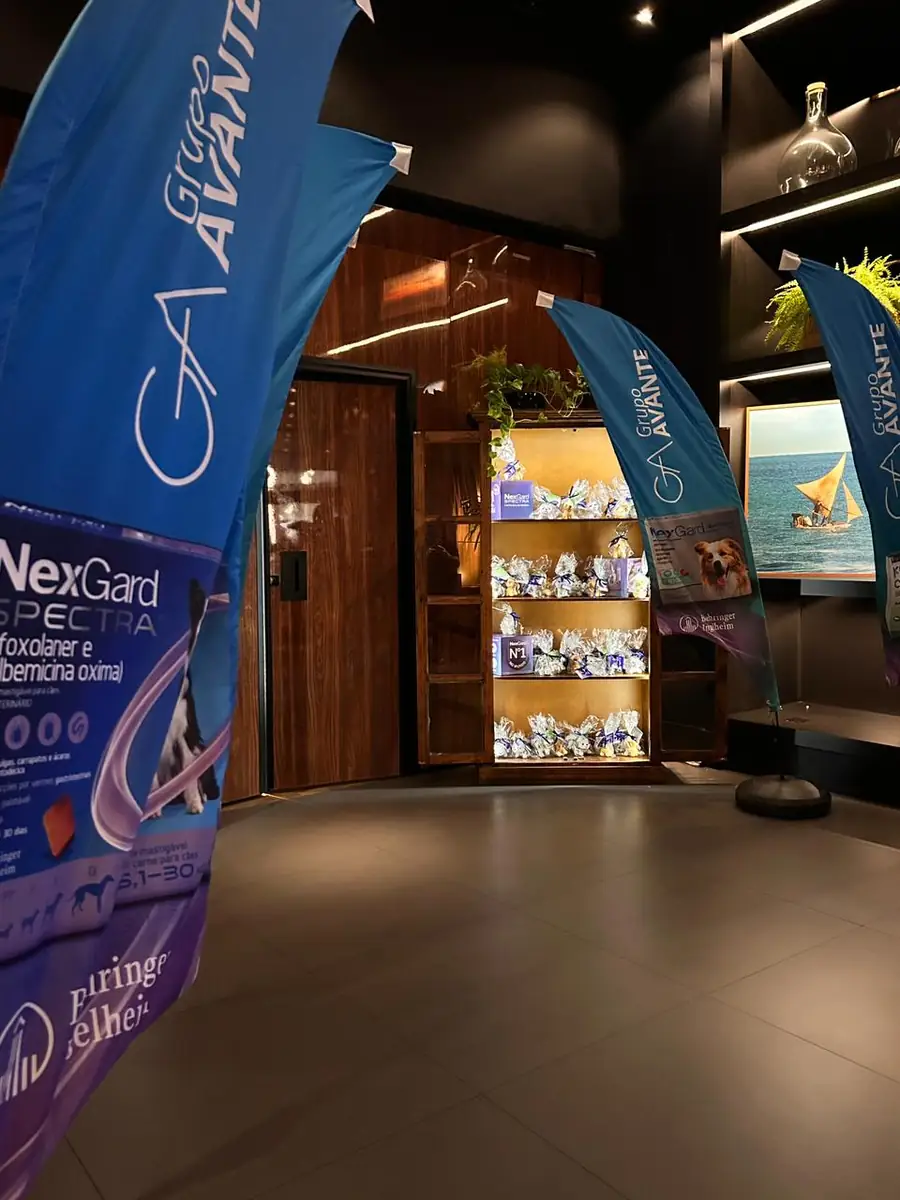 Windbanner Ilha Flag instalado em cliente, foto 1